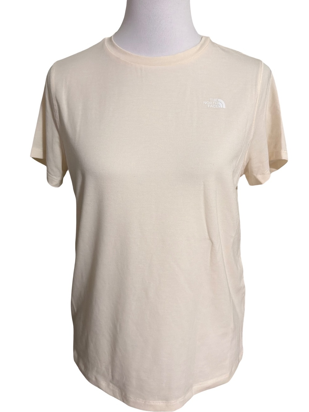 The North Face Women's Cream Short Sleeve Crew Tee - Subtle Logo